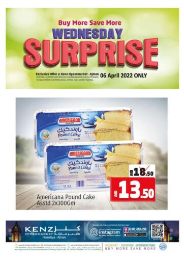 UAE - Sharjah / Ajman Kenz Hypermarket offers in D4D Online. Wednesday Surprise. . Only On 6th April