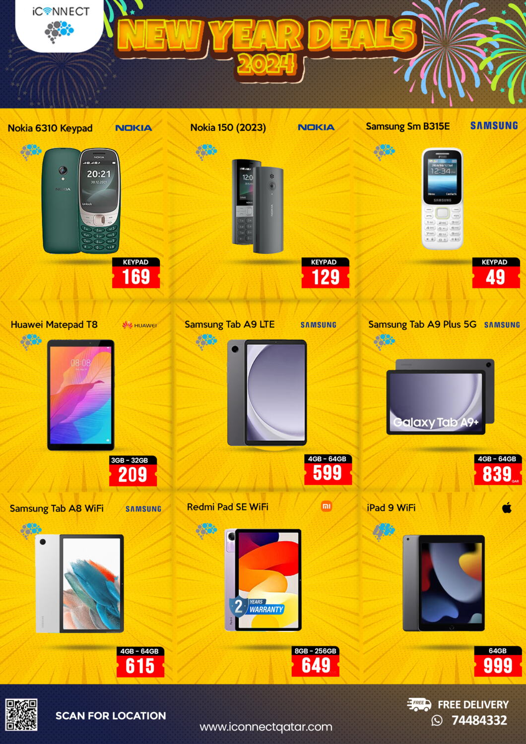 iCONNECT New Year Deals 2024 in Qatar Doha. Till 3rd January
