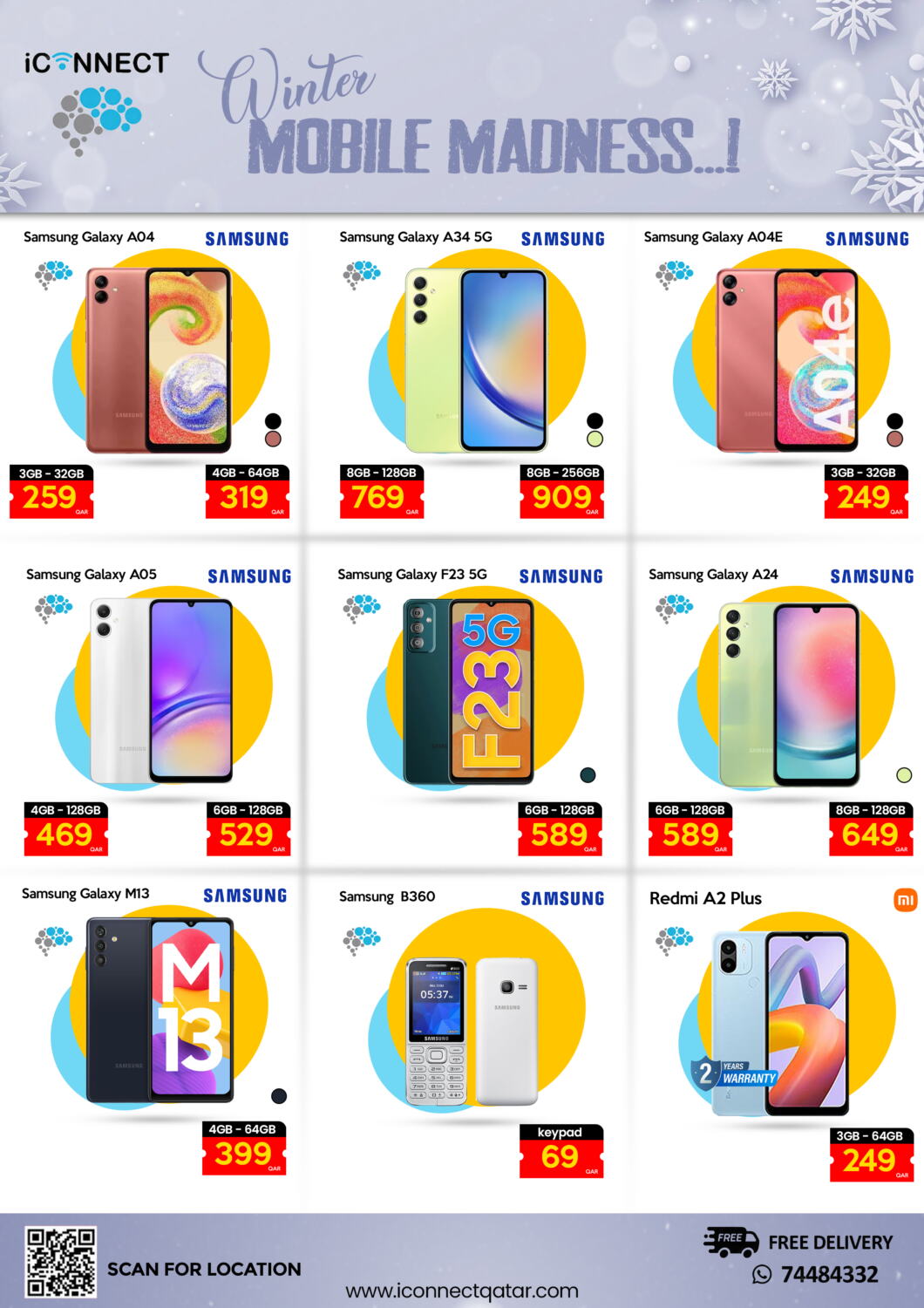 iCONNECT Winter Mobile Madness in Qatar Doha. Till 13th December