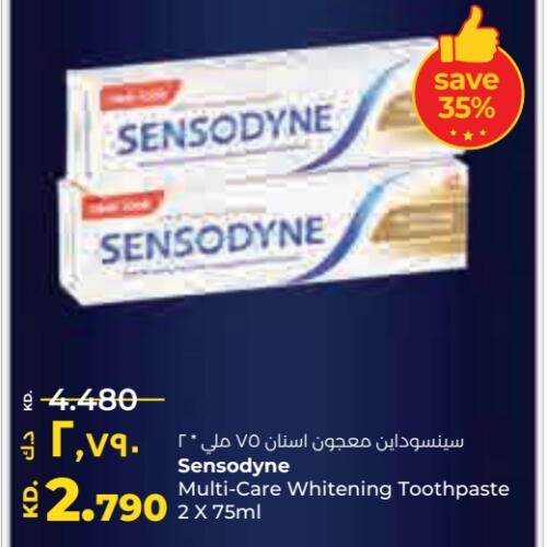 SENSODYNE Toothpaste available at Lulu Hypermarket  in Kuwait - Kuwait City