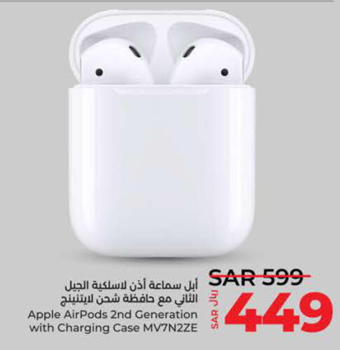APPLE Earphone  in LULU Hypermarket in KSA, Saudi Arabia, Saudi - Tabuk