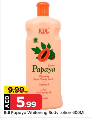 RDL Body Lotion & Cream available at Mark & Save in UAE - Abu Dhabi