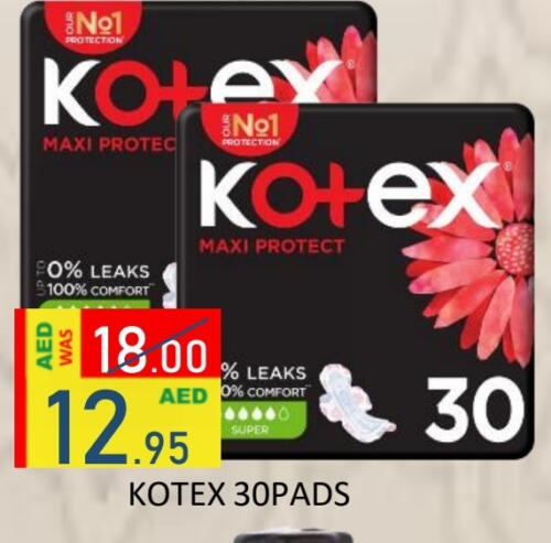 KOTEX available at ROYAL GULF HYPERMARKET LLC in UAE - Abu Dhabi