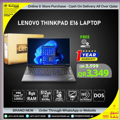 LENOVO Laptop available at Tech Deals Trading in Qatar - Doha