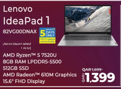 LENOVO Laptop available at LuLu Hypermarket in Qatar - Umm Salal