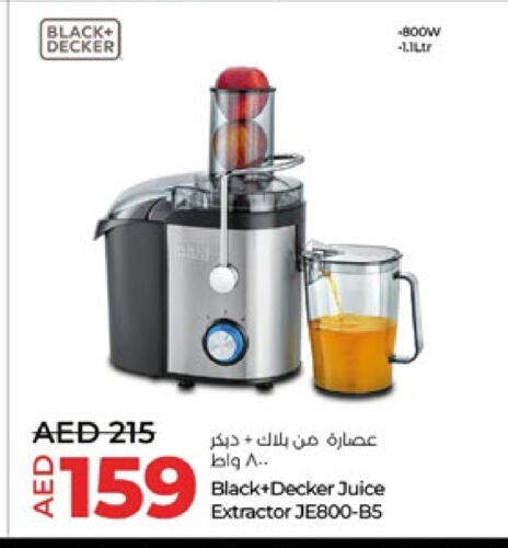 BLACK+DECKER Juicer available at Lulu Hypermarket in UAE - Abu Dhabi