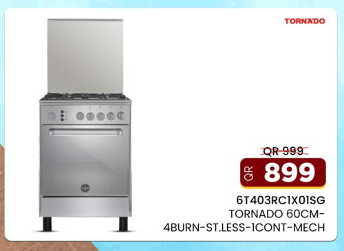 TORNADO Gas Cooker available at Bin Saif Electronics  in Qatar - Al Shamal