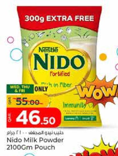 NIDO Milk Powder available at Paris Hypermarket in Qatar - Al Khor