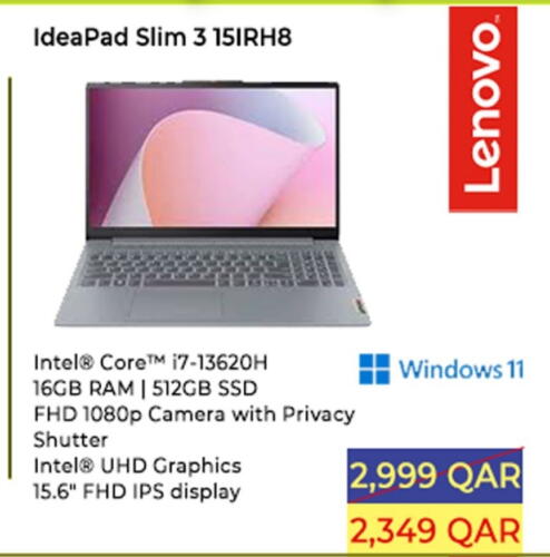 LENOVO Laptop  in Ansar Gallery in Qatar - Al Khor