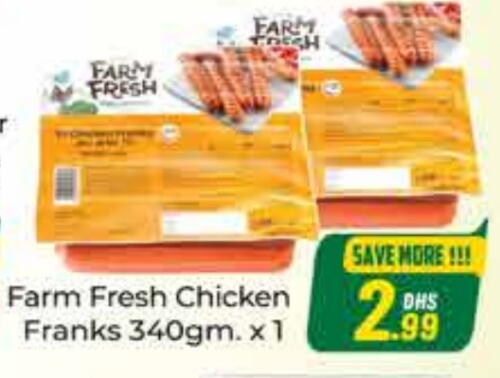 FARM FRESH Chicken Franks available at FOODZONE SUPERMARKET in UAE - Dubai