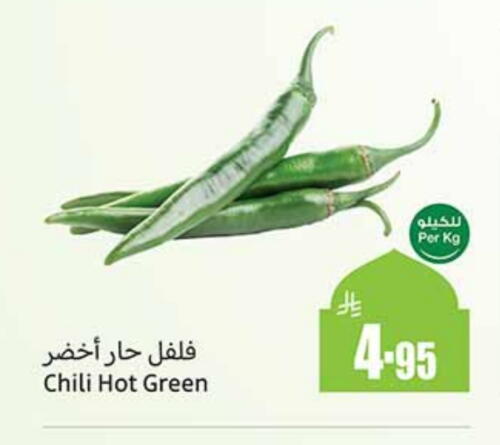 Chilli / Capsicum available at Othaim Markets in KSA, Saudi Arabia, Saudi - Dammam